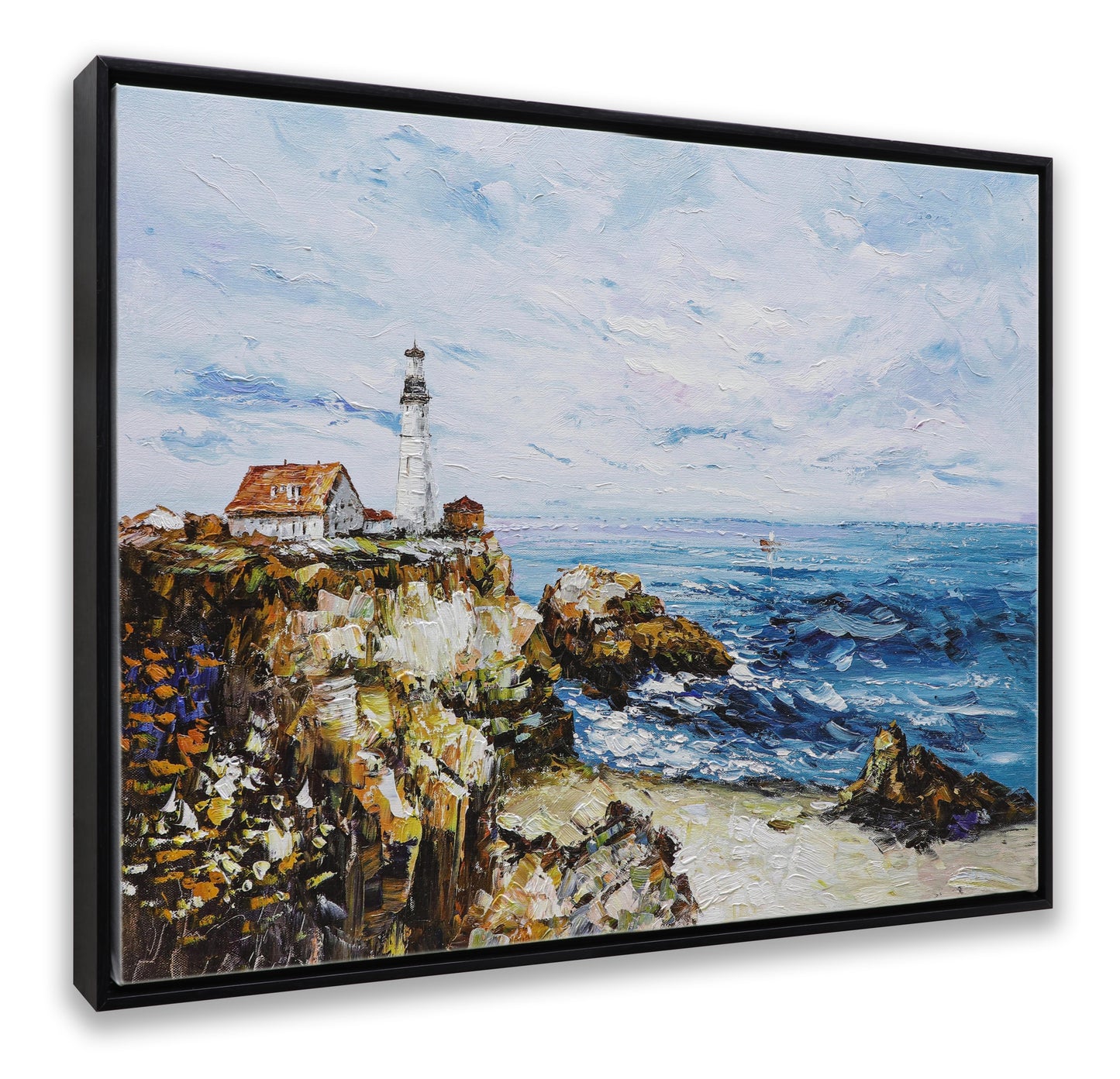 Lighthouse Rocky Sea Coast