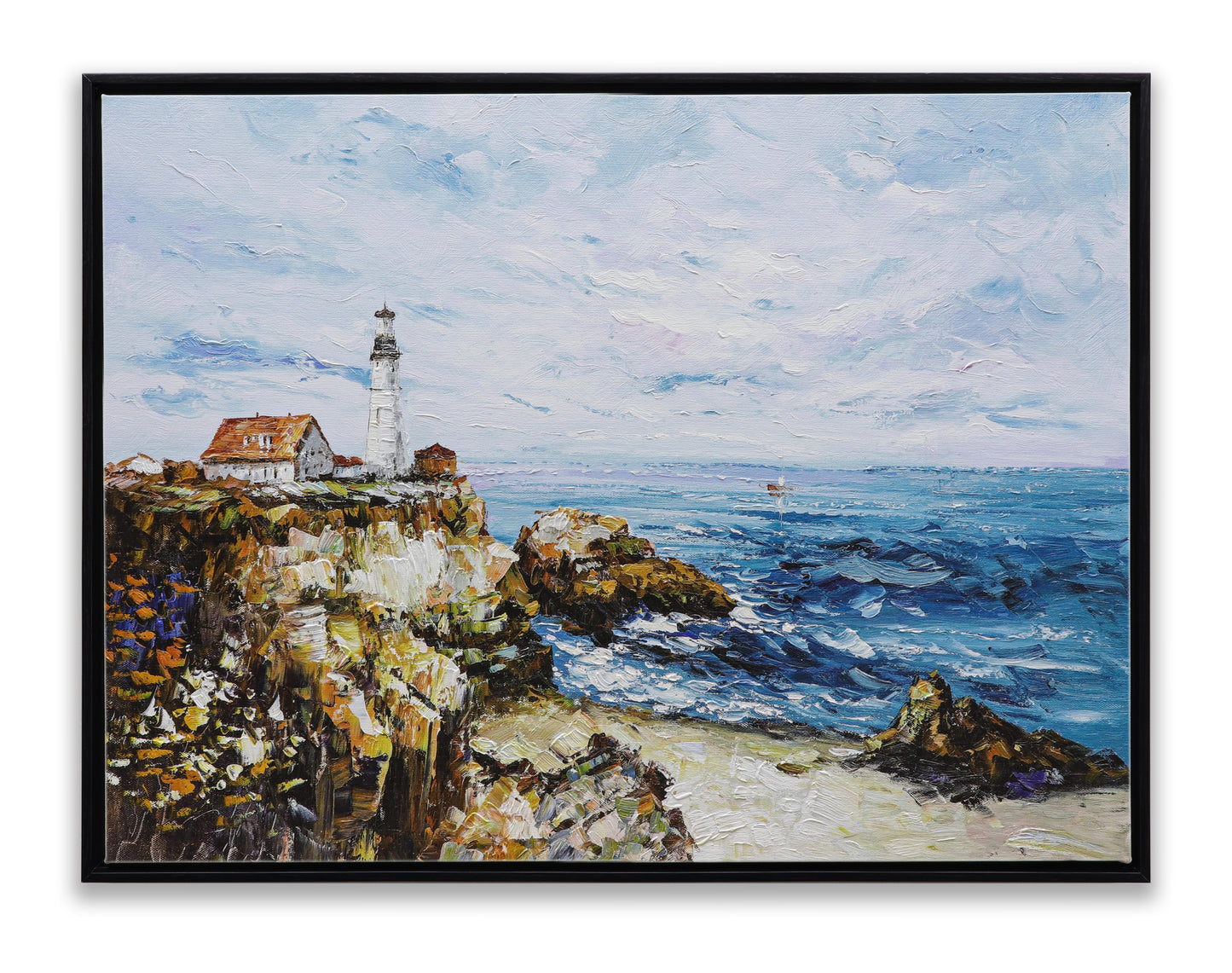 Lighthouse Rocky Sea Coast