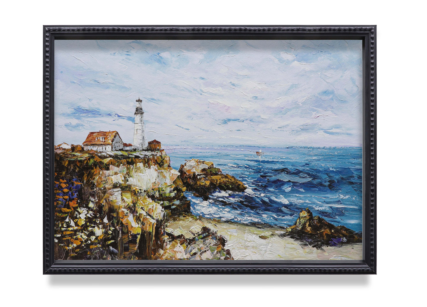 Lighthouse Rocky Sea Coast