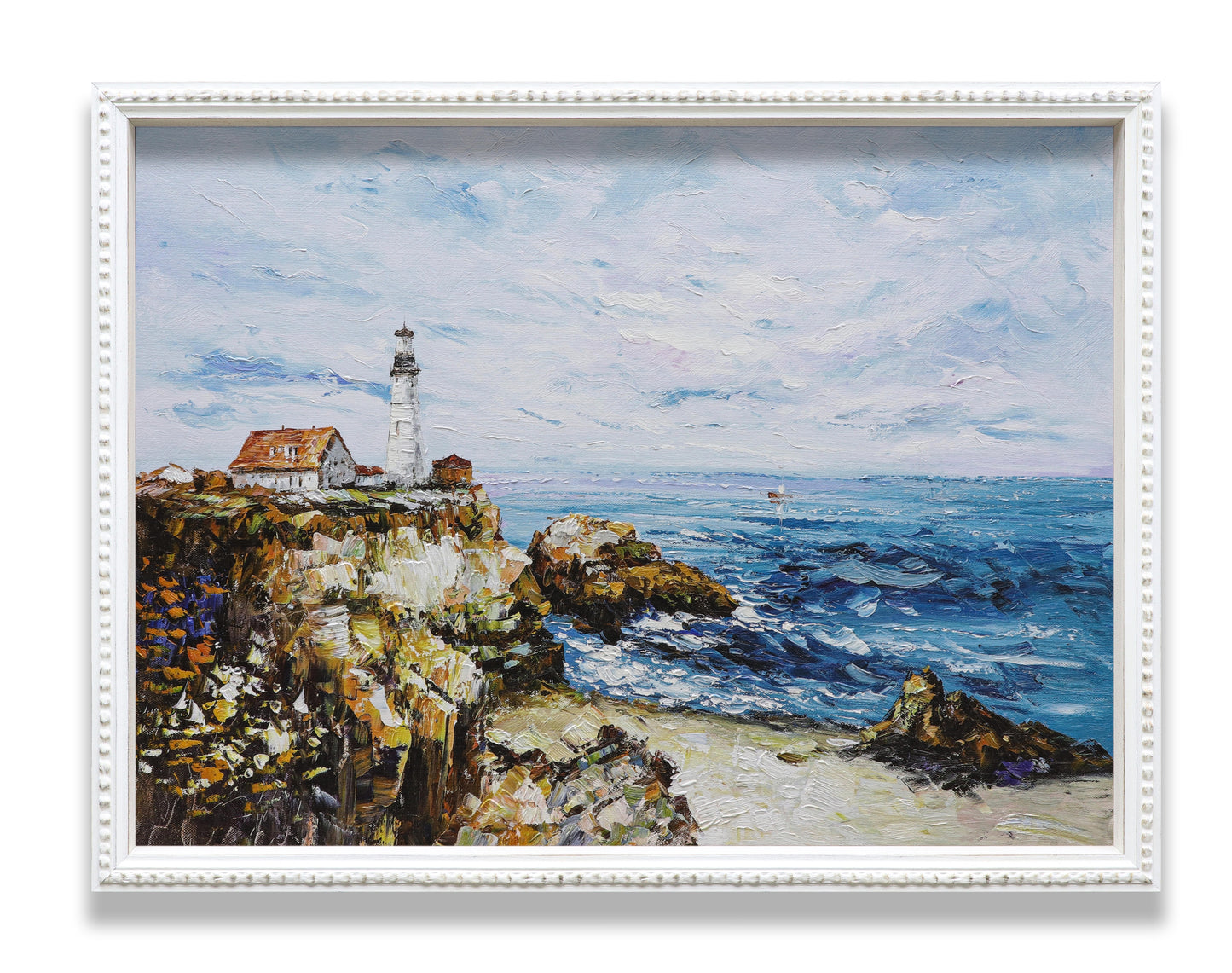 Lighthouse Rocky Sea Coast