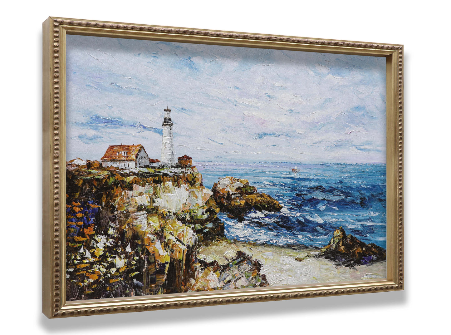 Lighthouse Rocky Sea Coast