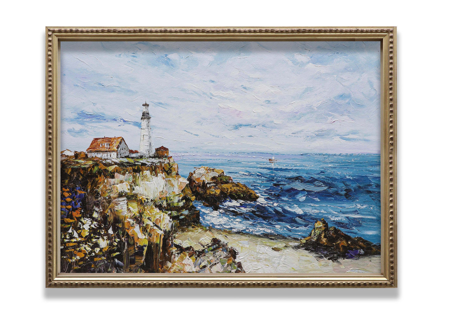Lighthouse Rocky Sea Coast