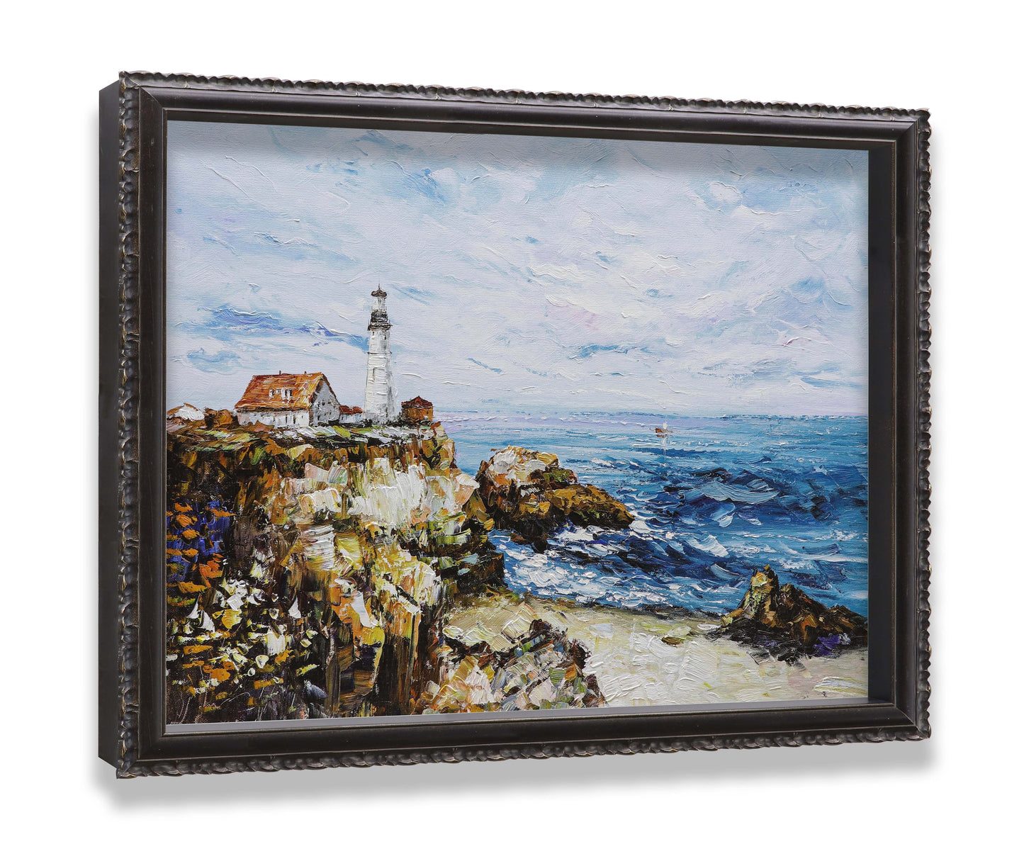 Lighthouse Rocky Sea Coast