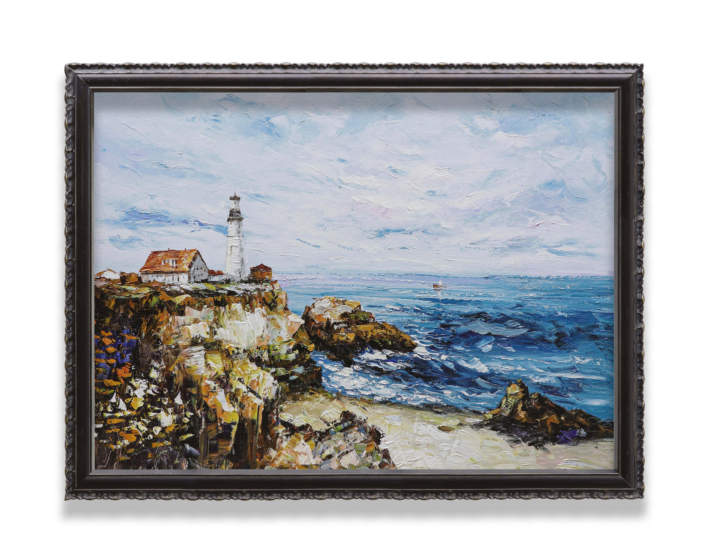 Lighthouse Rocky Sea Coast