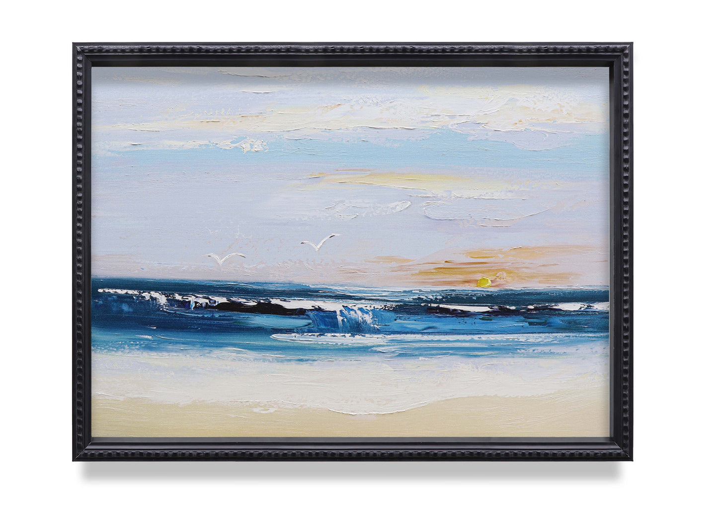 Cloudy Sky Wavy Beach