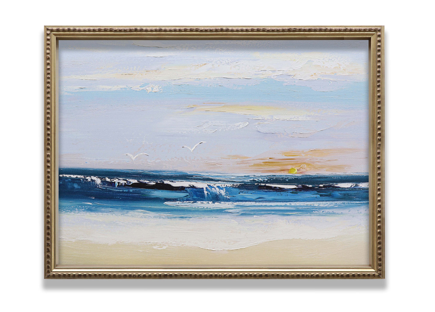 Cloudy Sky Wavy Beach