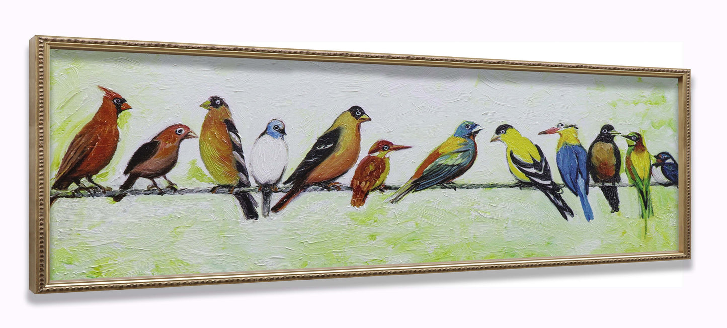Bird Party on Wire