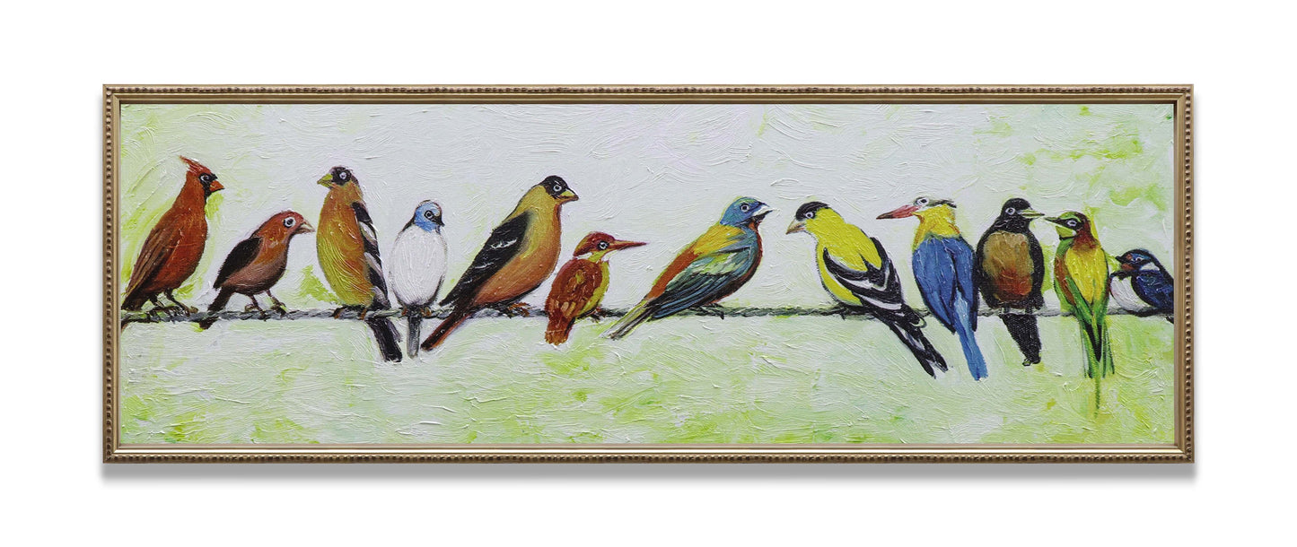 Bird Party on Wire