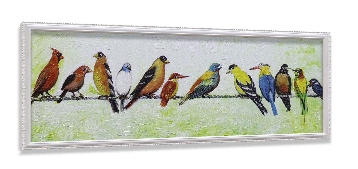 Bird Party on Wire