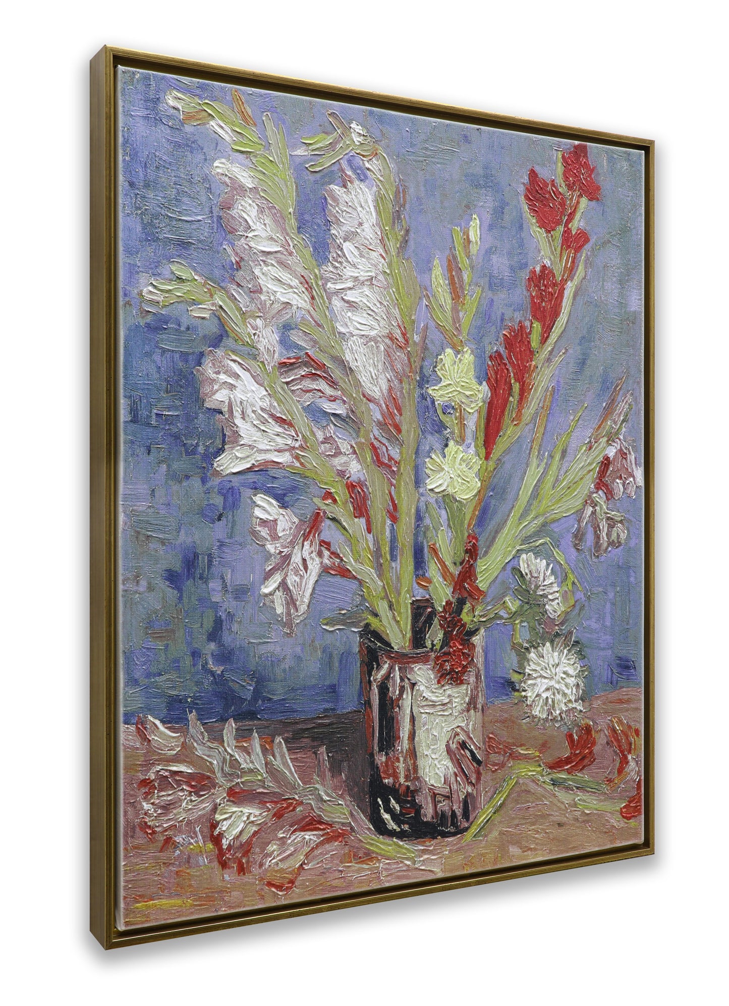 Vase with Gladioliand Chinese Aster