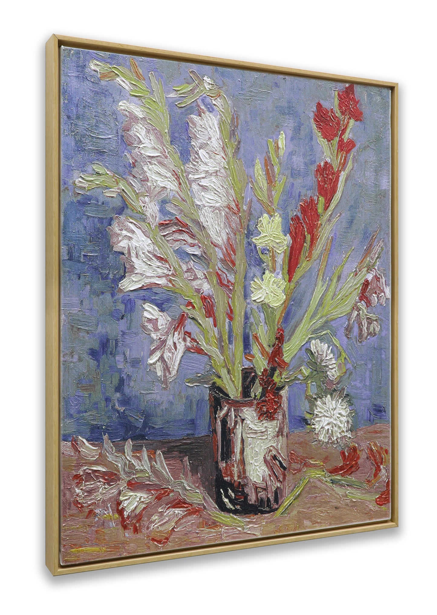 Vase with Gladioliand Chinese Aster