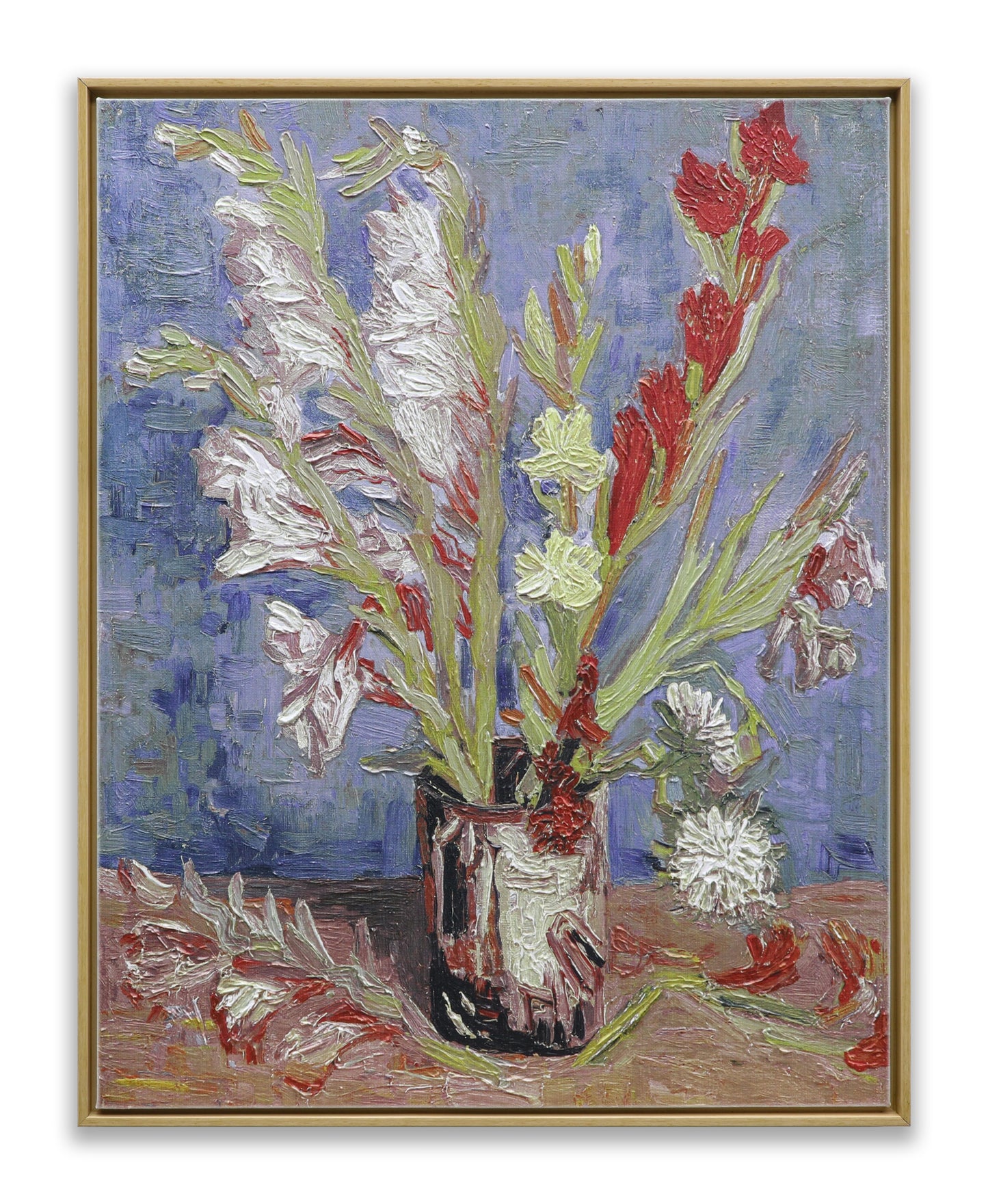 Vase with Gladioliand Chinese Aster