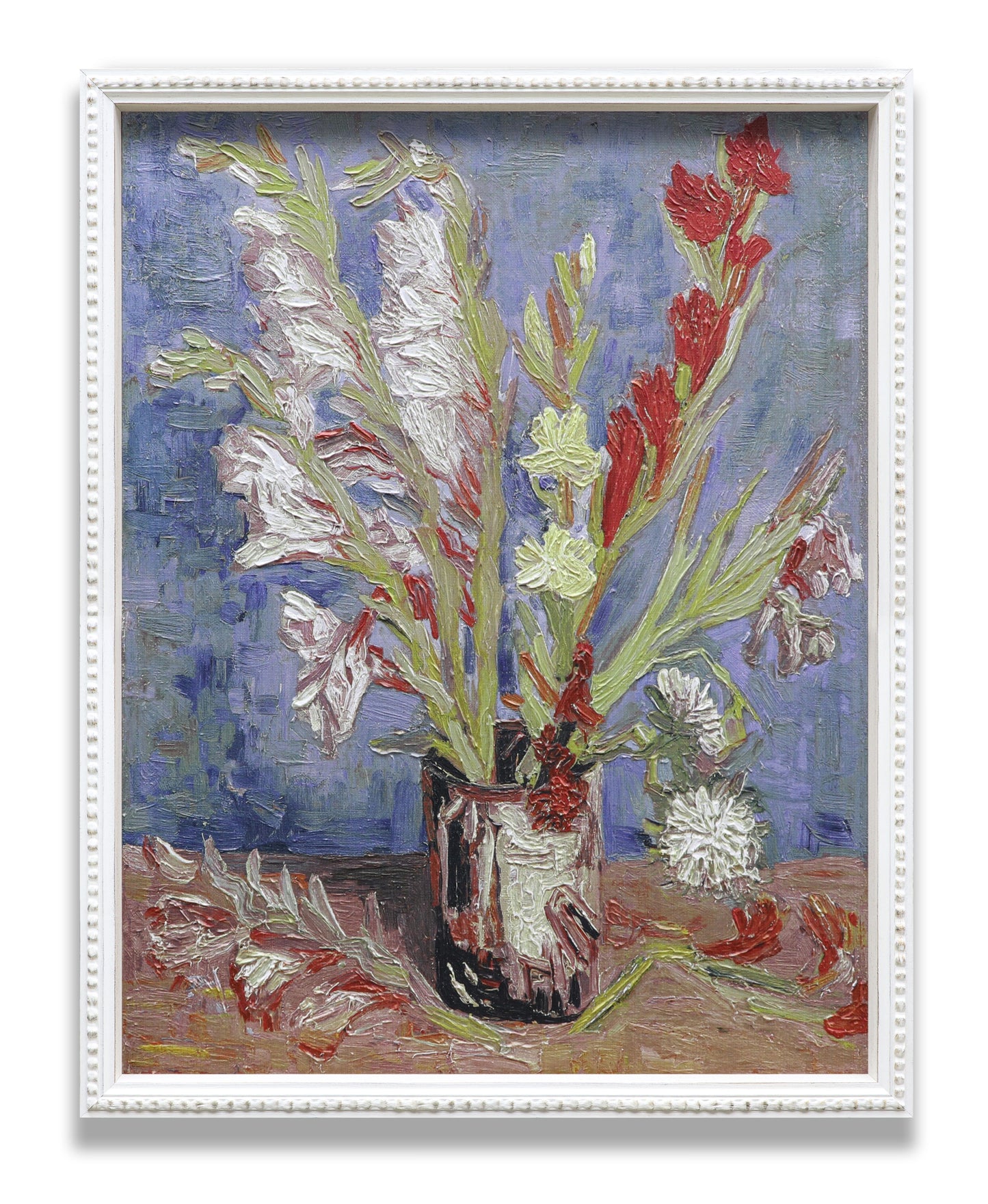 Vase with Gladioliand Chinese Aster