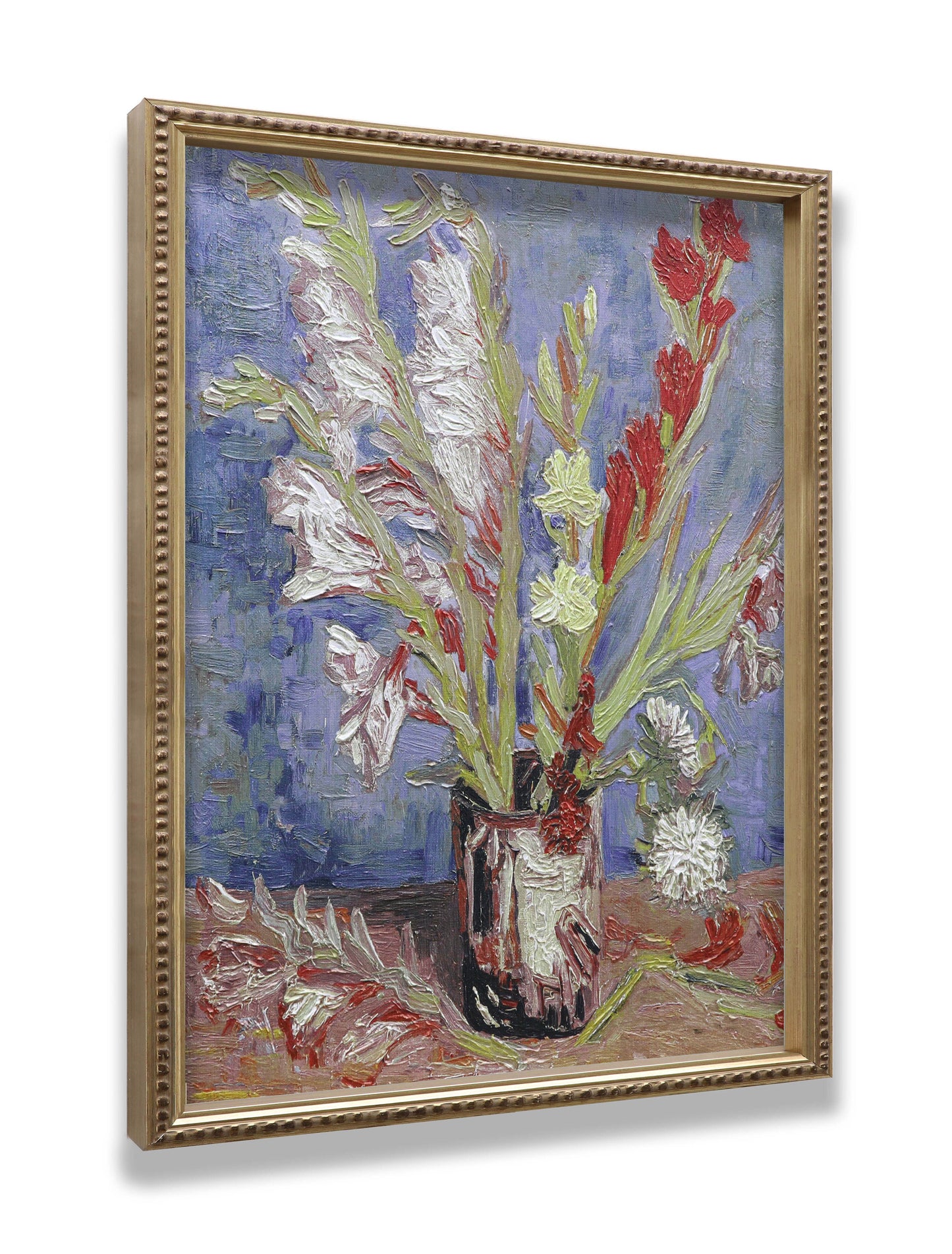 Vase with Gladioliand Chinese Aster