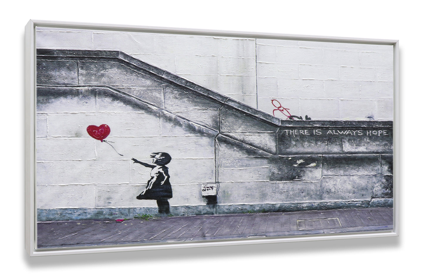 Graffiti Girl with Balloon There is always Hop