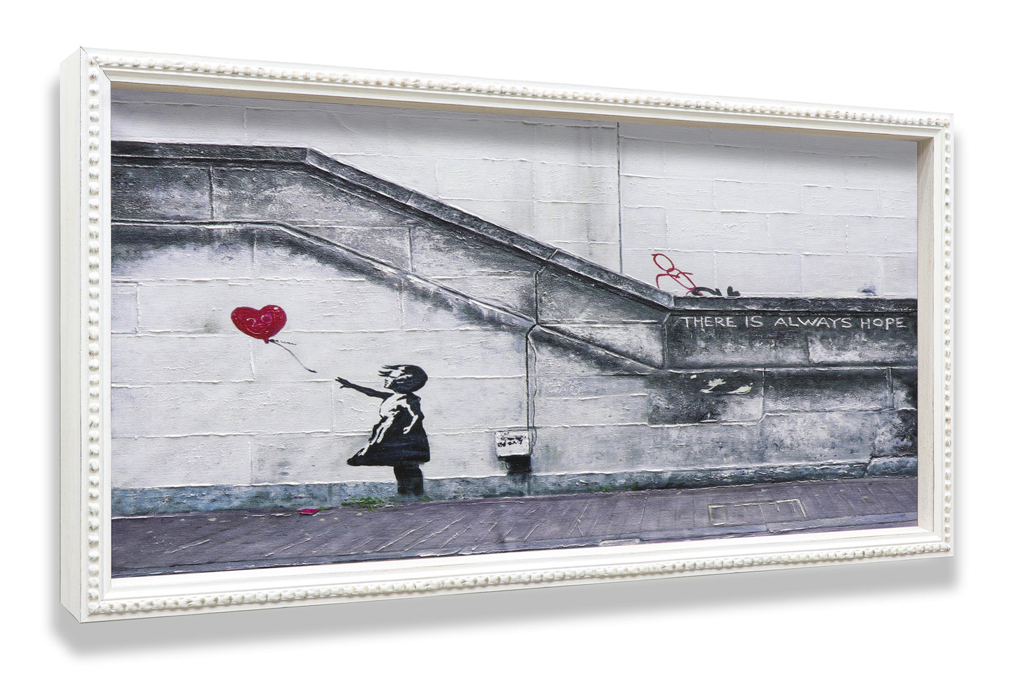 Graffiti Girl with Balloon There is always Hop
