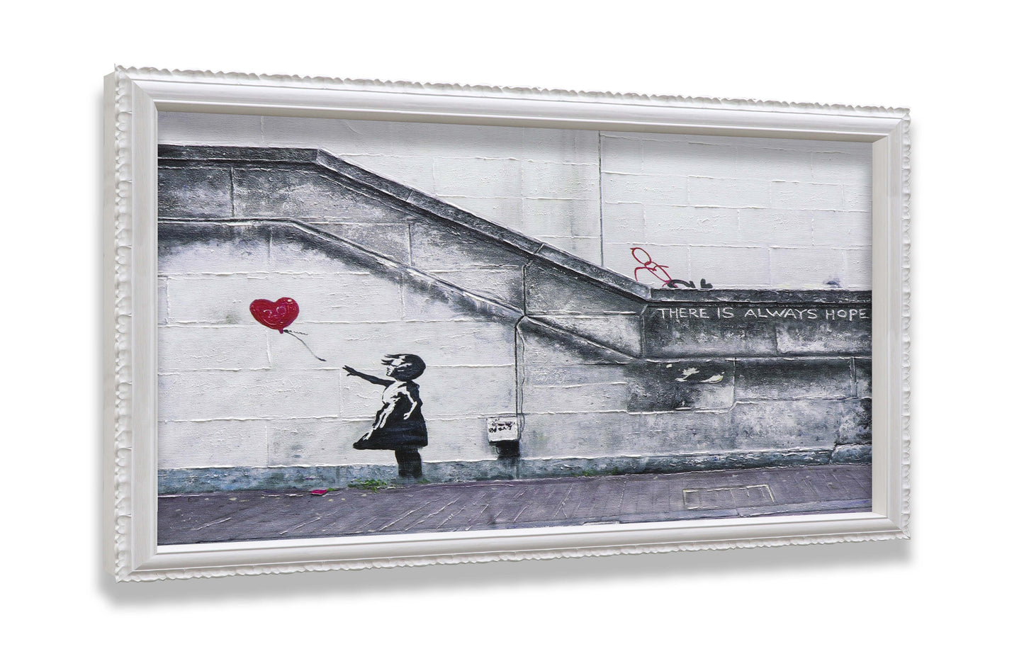 Graffiti Girl with Balloon There is always Hop