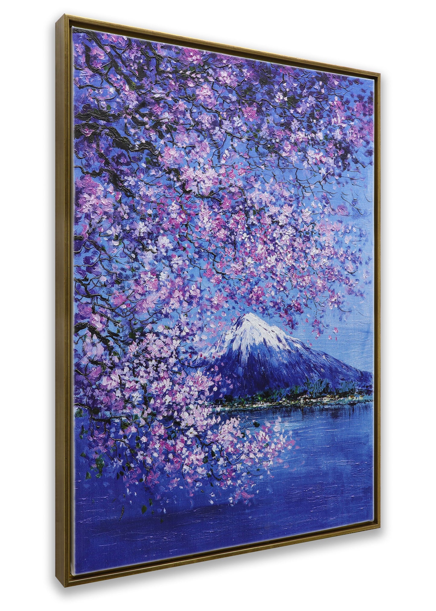 Mountain Fuji Sakura Blossom Night