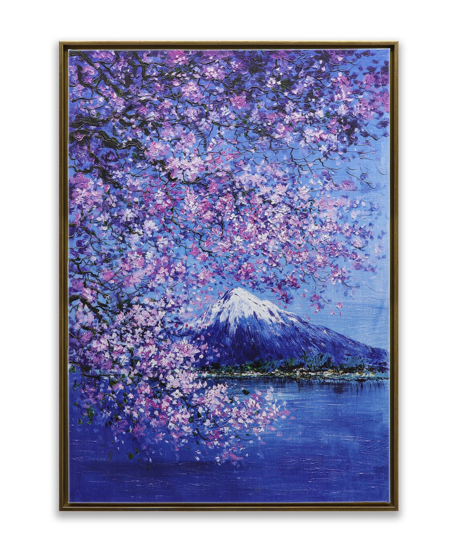 Mountain Fuji Sakura Blossom Night