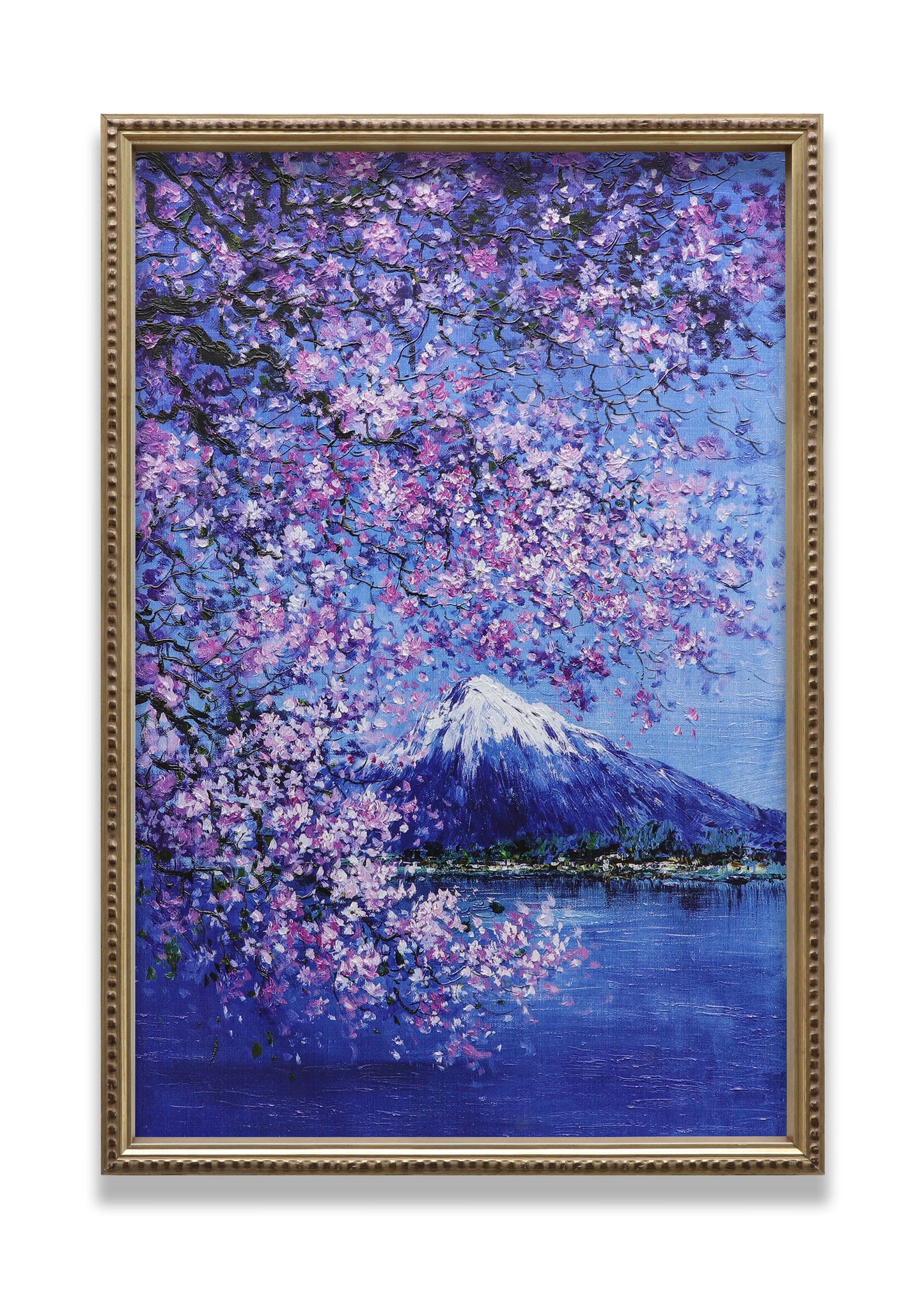 Mountain Fuji Sakura Blossom Night