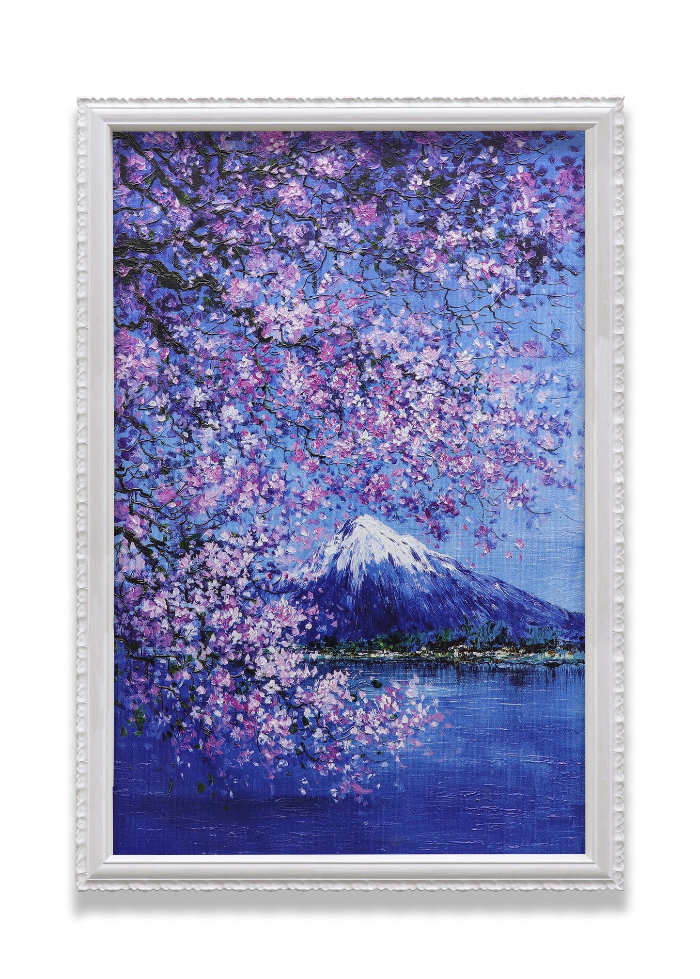 Mountain Fuji Sakura Blossom Night