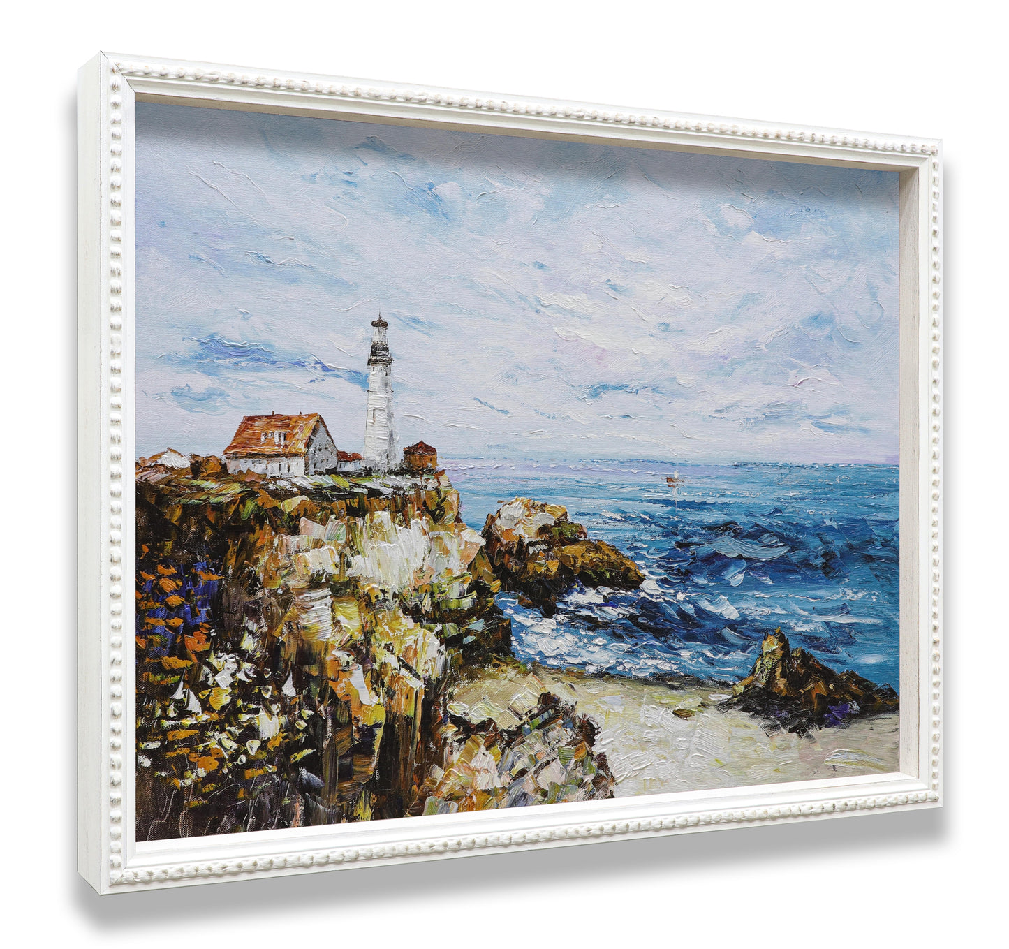 Lighthouse Rocky Sea Coast