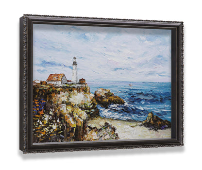 Lighthouse Rocky Sea Coast