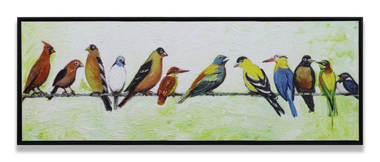 Bird Party on Wire