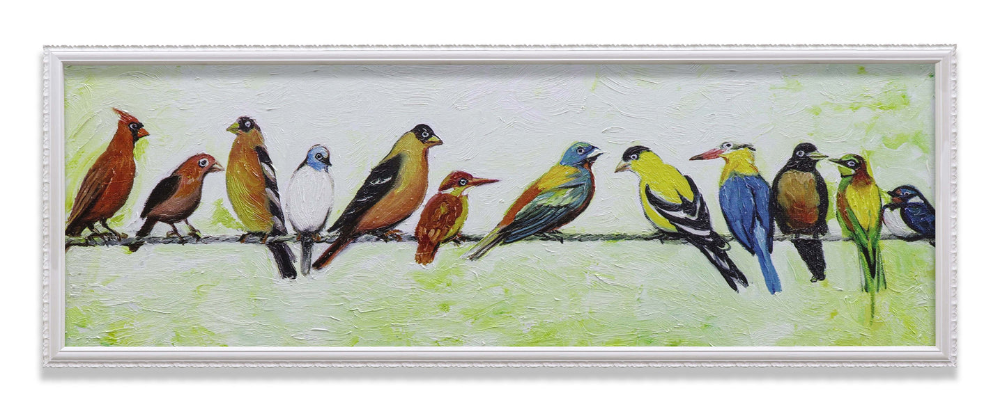 Bird Party on Wire