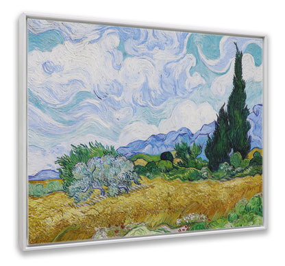 Wheat Field with Cypresses