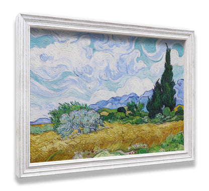 Wheat Field with Cypresses