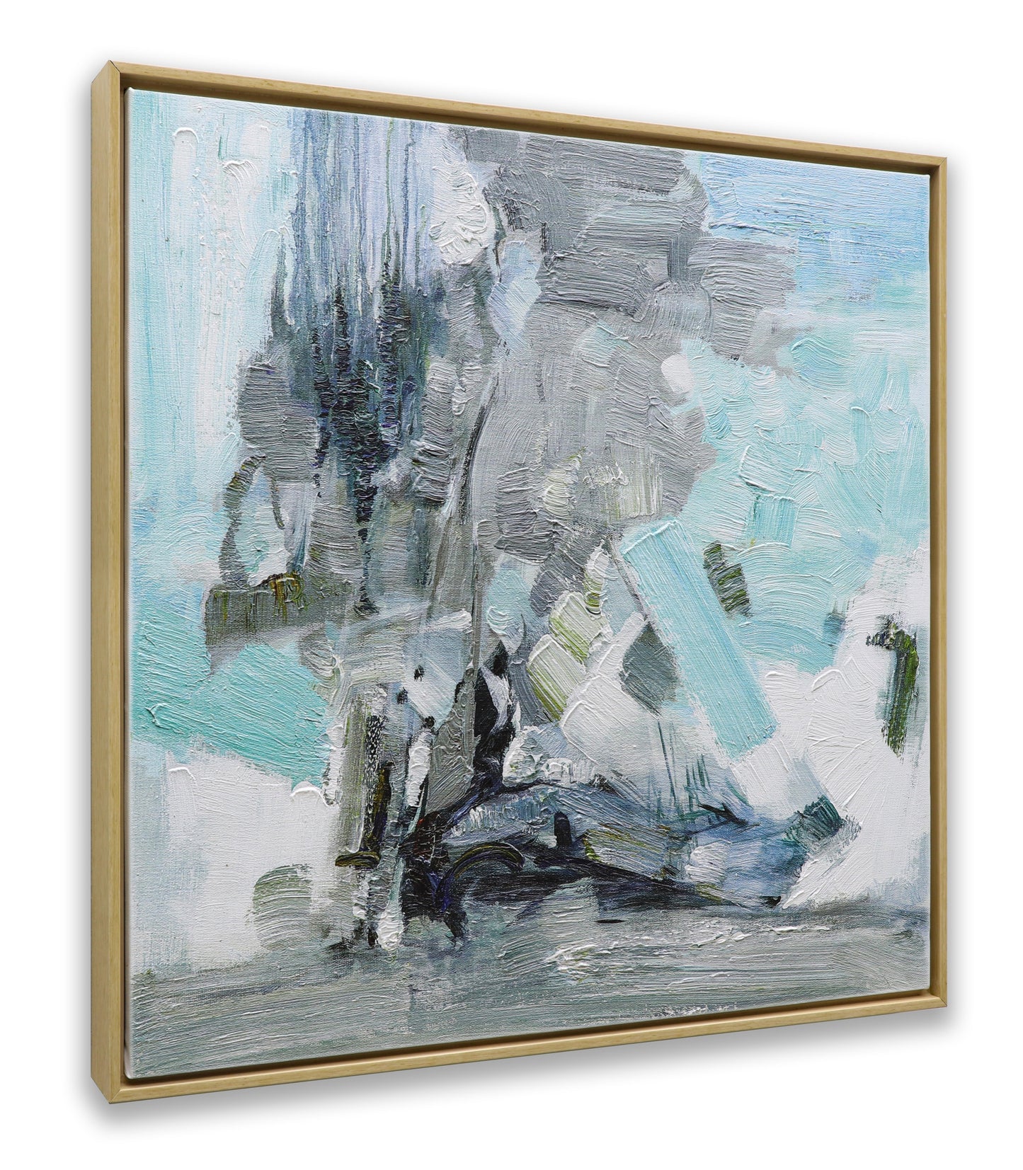 Abstract Blue Grey Black White