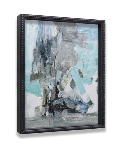 Abstract Blue Grey Black White