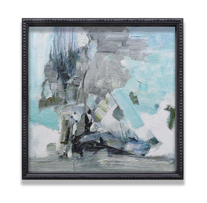 Abstract Blue Grey Black White