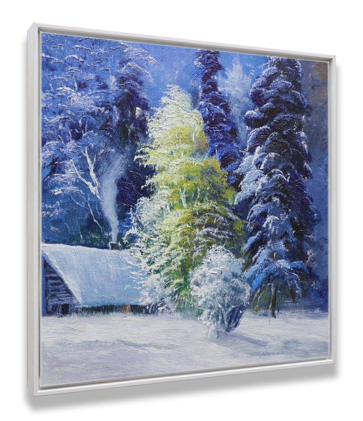 Winter Snowy House Forest