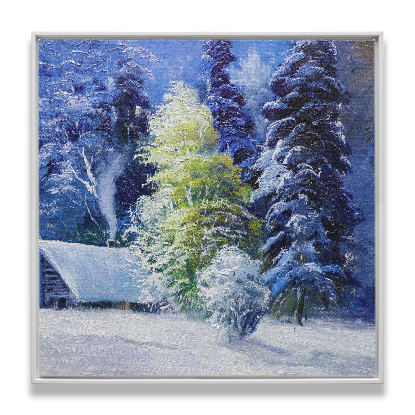 Winter Snowy House Forest