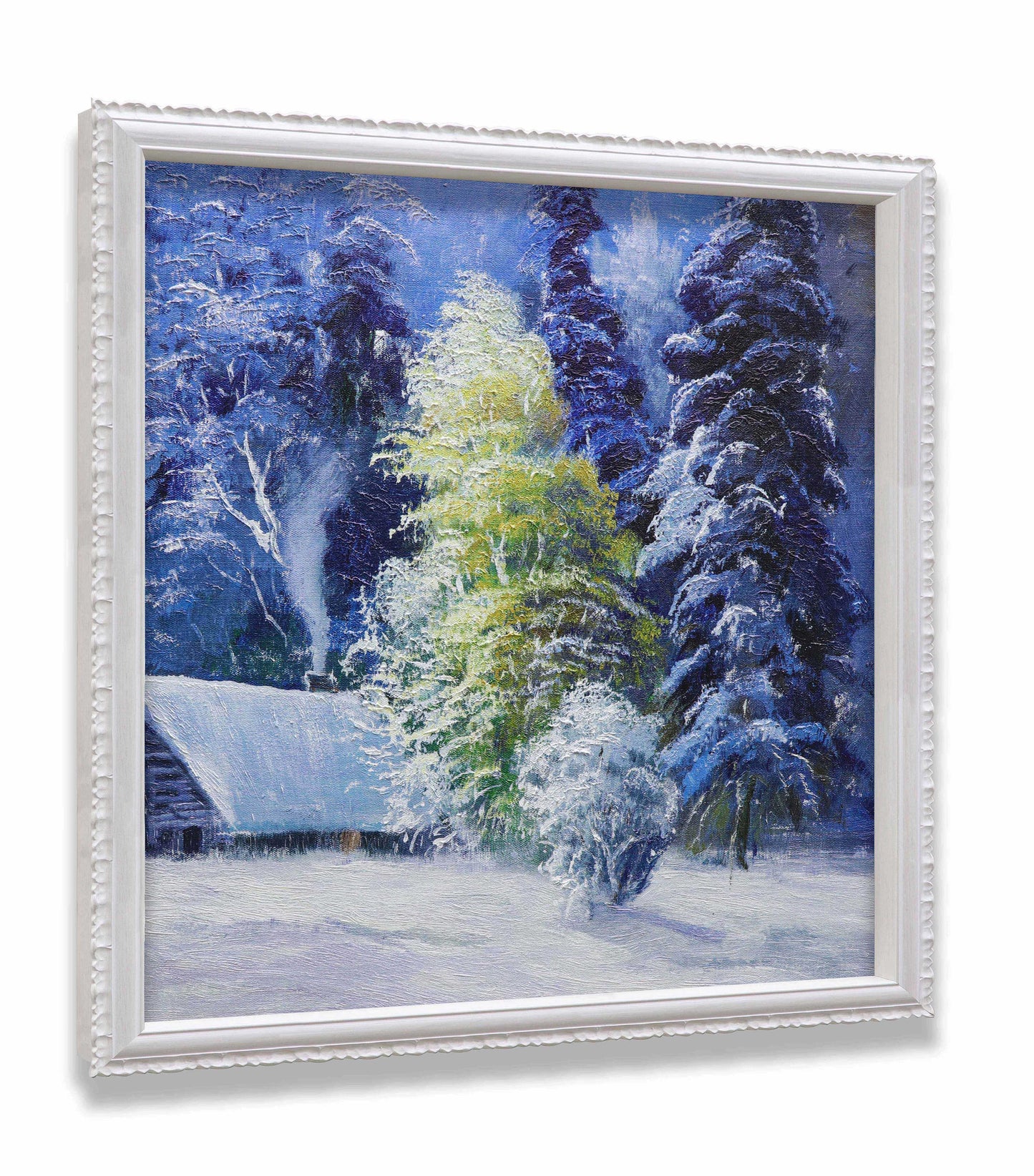 Winter Snowy House Forest