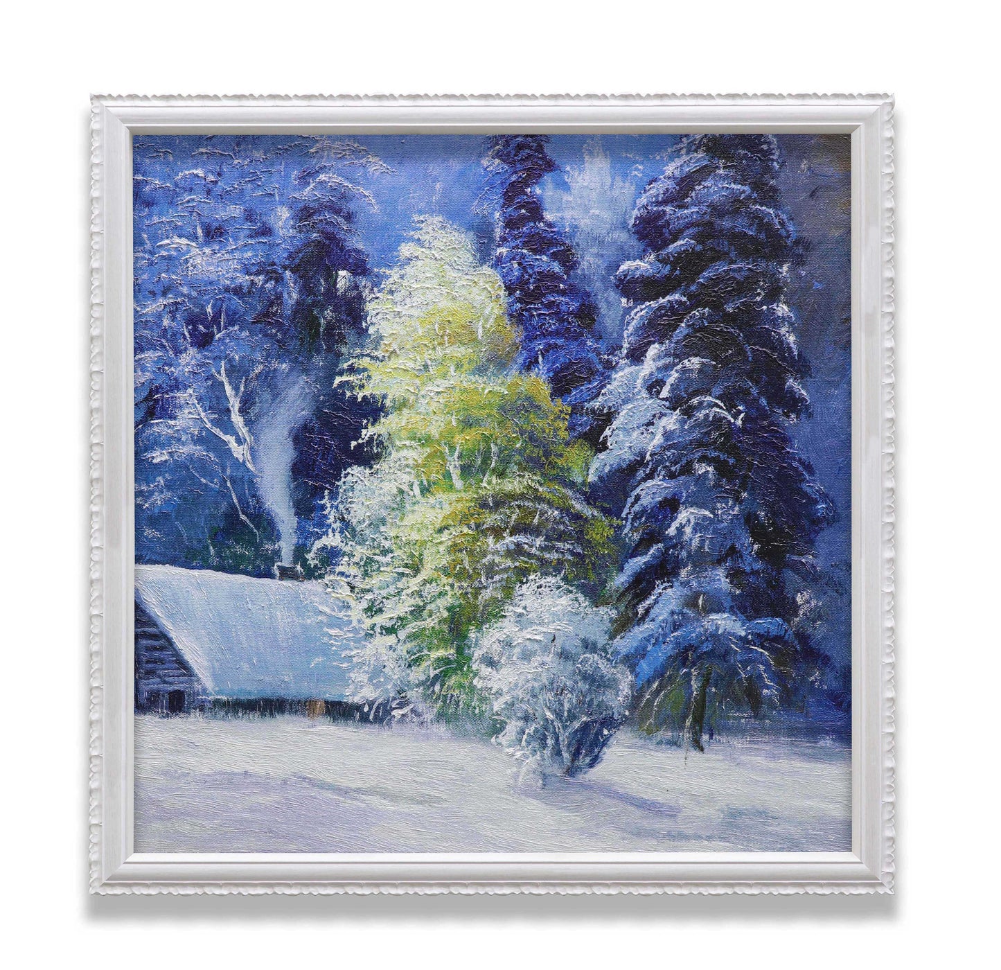 Winter Snowy House Forest