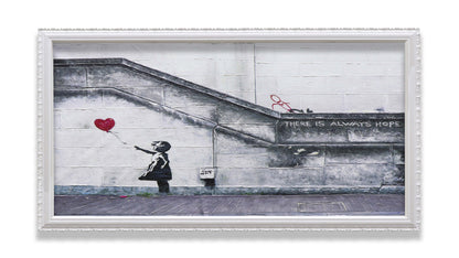 Graffiti Girl with Balloon There is always Hop