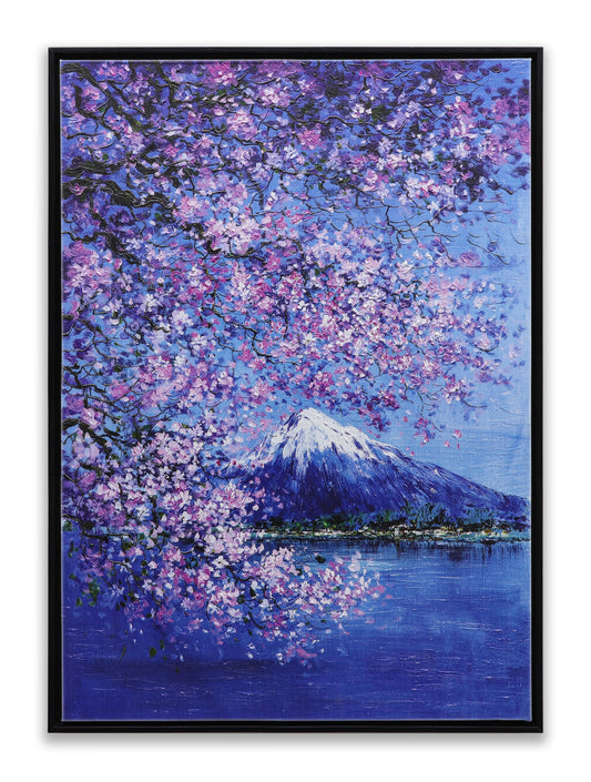 Mountain Fuji Sakura Blossom Night