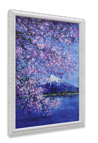 Mountain Fuji Sakura Blossom Night
