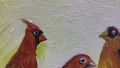 Bird Party on Wire