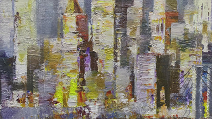 Abstract New York Brooklyn Bridge