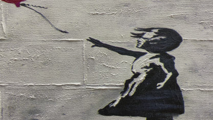 Graffiti Girl with Balloon There is always Hop